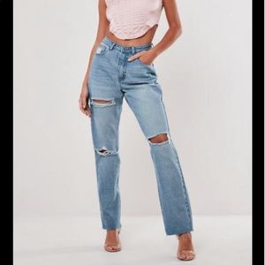 Stassie x missguided ripped jeans